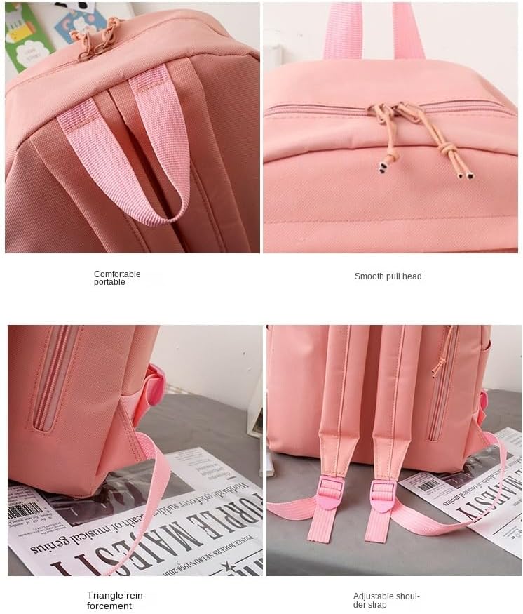 Miniatura 5 de Linda mochila con accesorios kawaii Juego de 5 bolsas estéticas, Oso negro, Classic