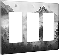 Vista 612 de Vista de ventana, isla tropical, playa, palmeras, cielo soleado, cubierta de interruptor de luz de palanca individual, placa decorativa de pared