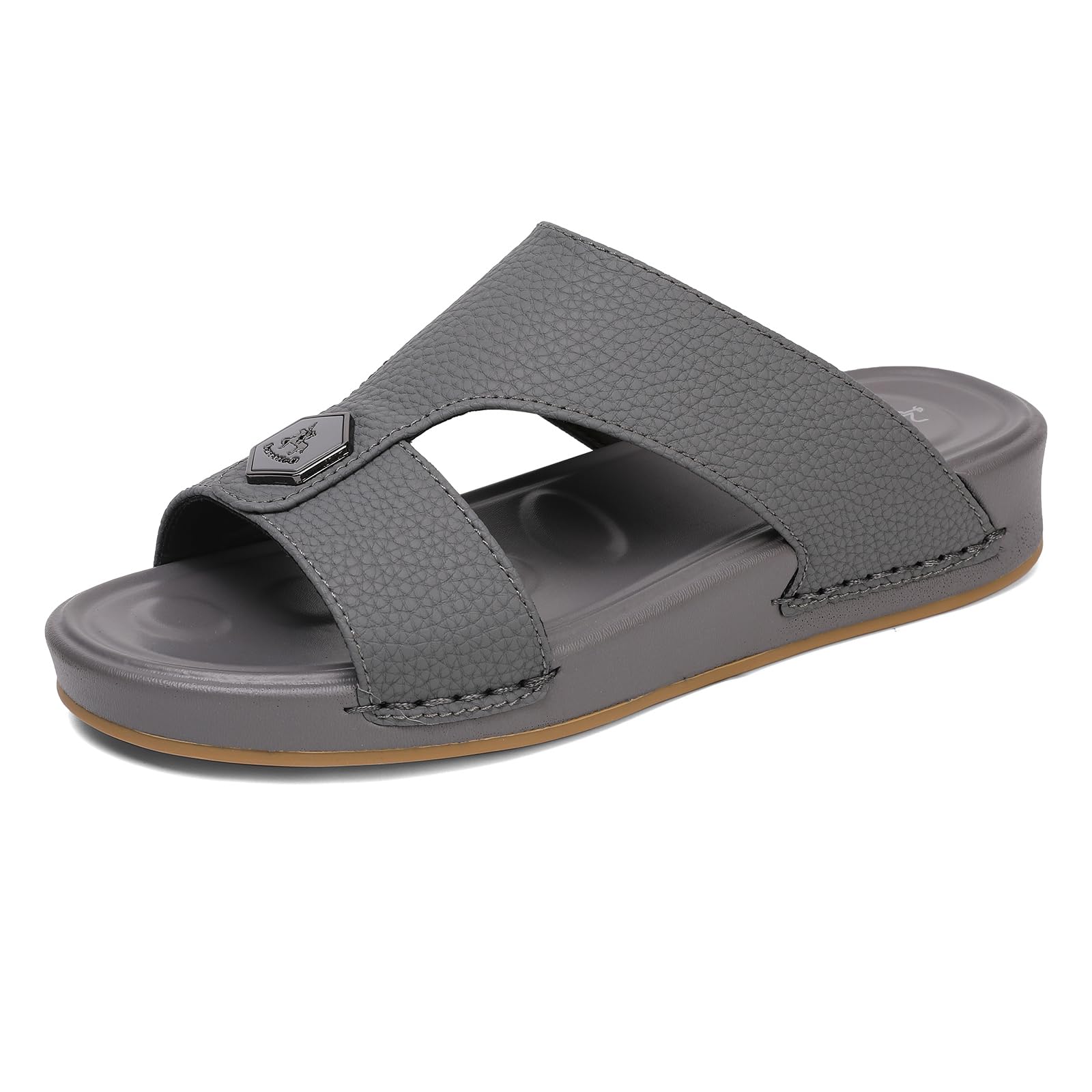 CaretticOArabic Slippers Men's Sandal Light Weight Slip On Ultra Soft Massage Grip Breathable Medical Water Proof Traditional Outdoor Arabic Sandals for Slippers Men