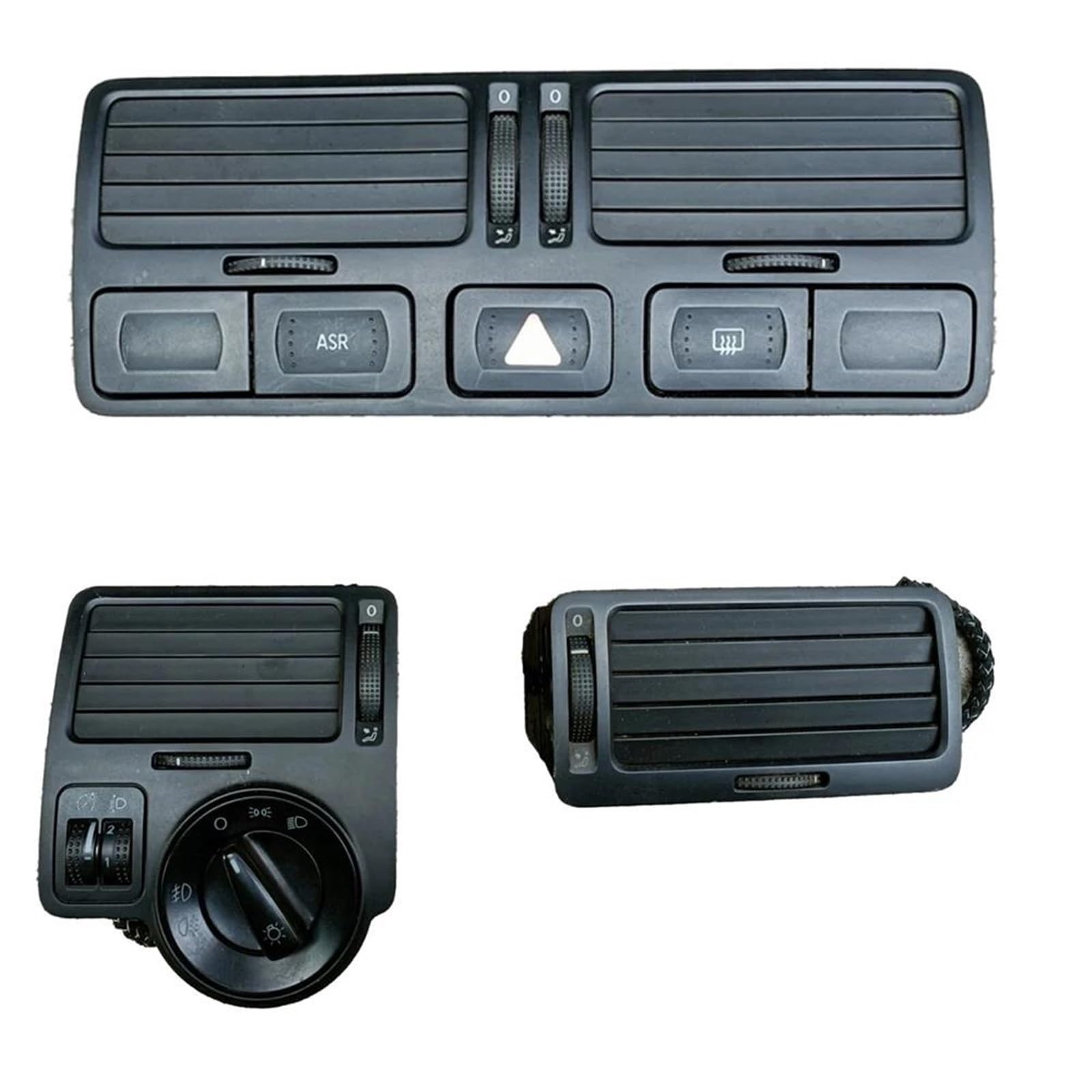 Qwqnxz One Color Dashboard Air Vent For Vw For Jetta 1999-2005 Mk4 Instrument Air Outlet Central Air-Conditioning 1J1819710b(A 3Pcs)