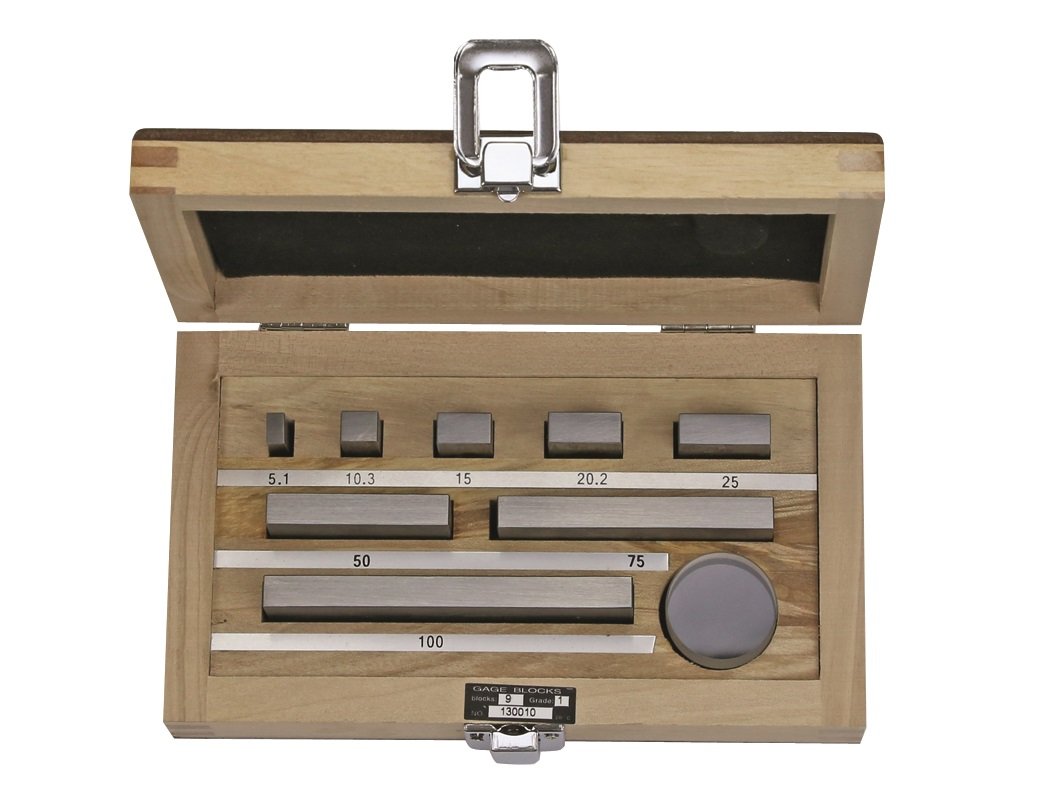 CNC Calidad paralelo ndmaß de prüfsatz para conectores – según DIN 863 – con Plan Cristal – 9 piezas