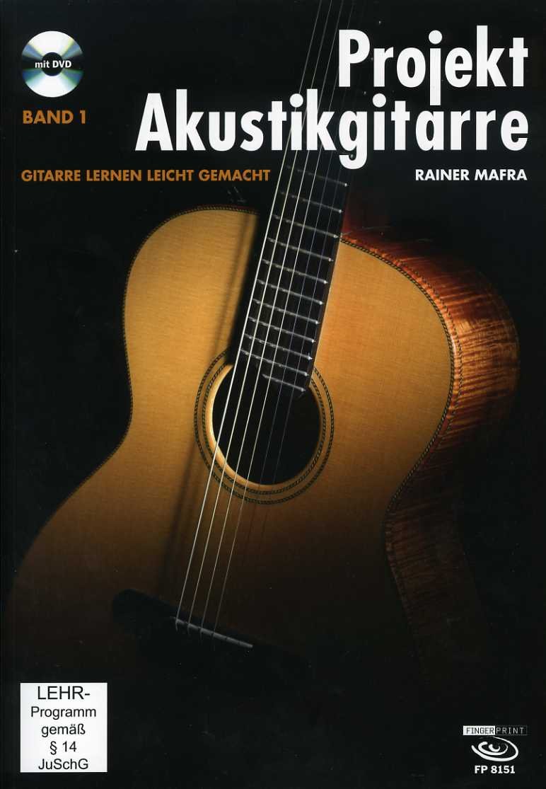 Gitarre lernen leicht gemacht aprende sin profesor con el libro de partituras Rainer Mafra Band 1