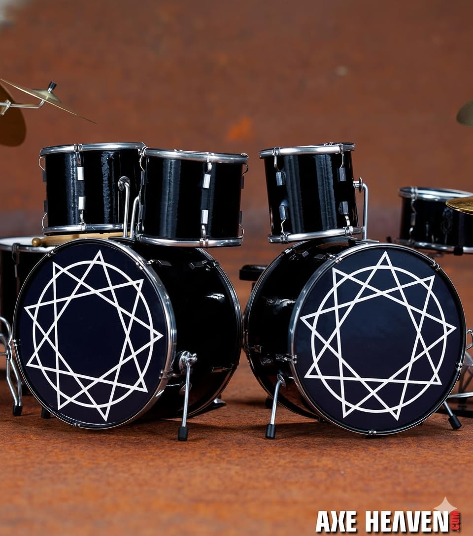Amazon.com: AXE HEAVEN Joey Jordison Signature Miniature Drum Set