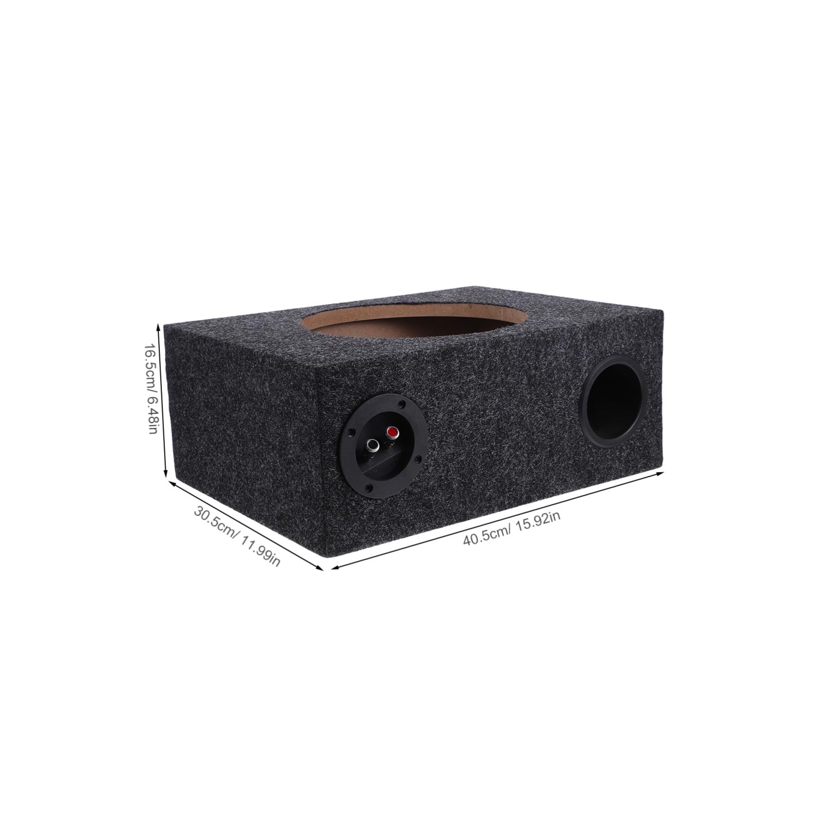 Cassa per Subwoofer per Auto da 10 Pollici Design Sottile e Materiale in Legno e Abs, Installazione Semplice per Interni Auto e Prestazioni Audio Migliorate