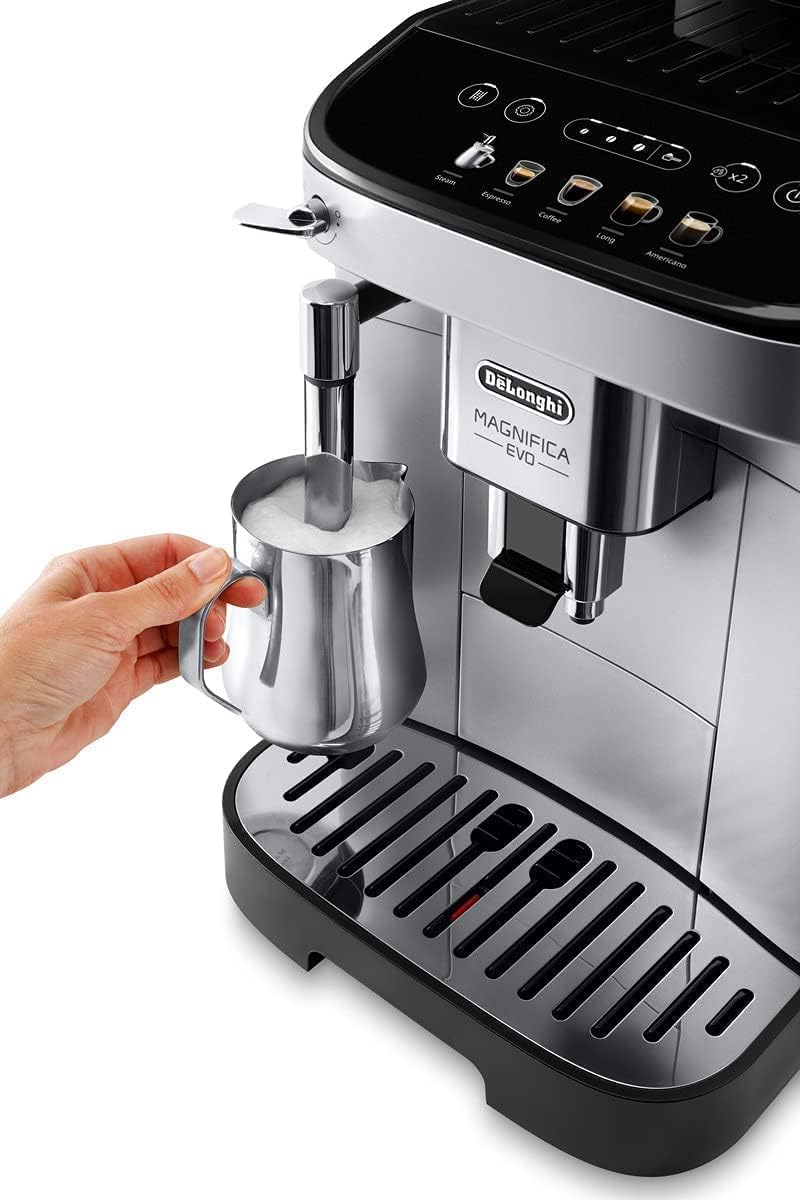 DeLonghi Magnifica Evo Perfetto, Macchina Automatica per Caffè in Chicchi, ECAM292.33.SB, Macinacaffè integrato, Argento. DLSC002 Accessorio per macchine del caffè, Filtro Acqua