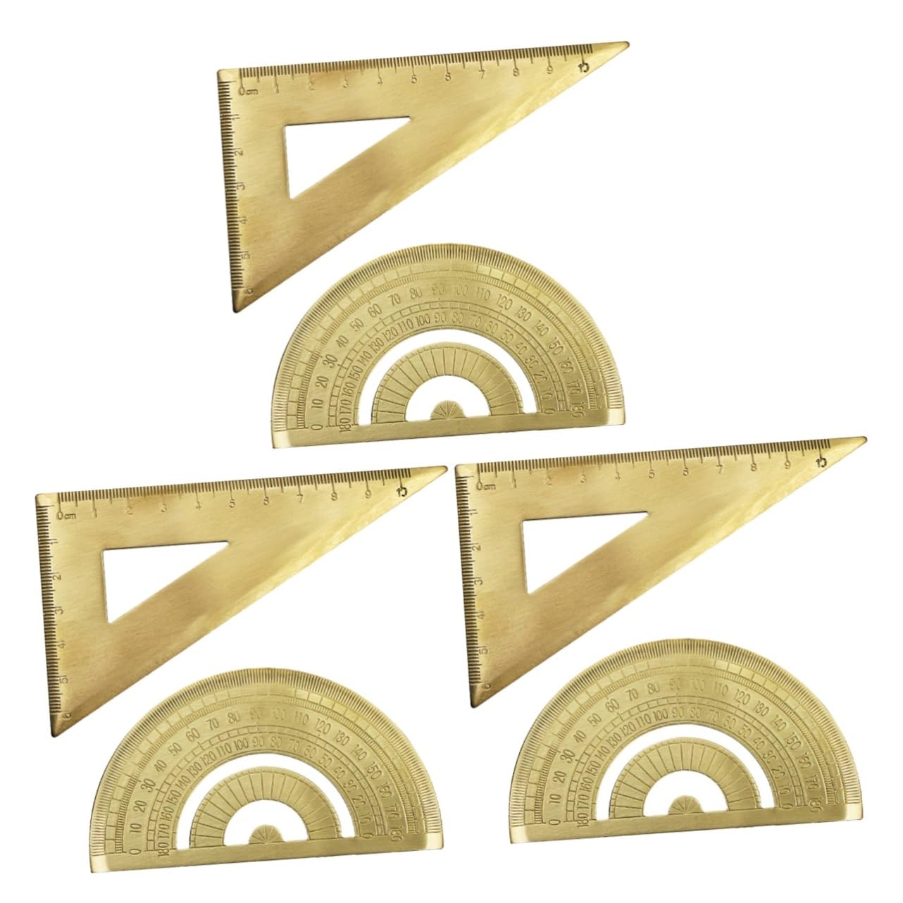 Gadpiparty 3 Set Righello e Goniometro Strumento Professionale per e Misura Portatile e Compatto