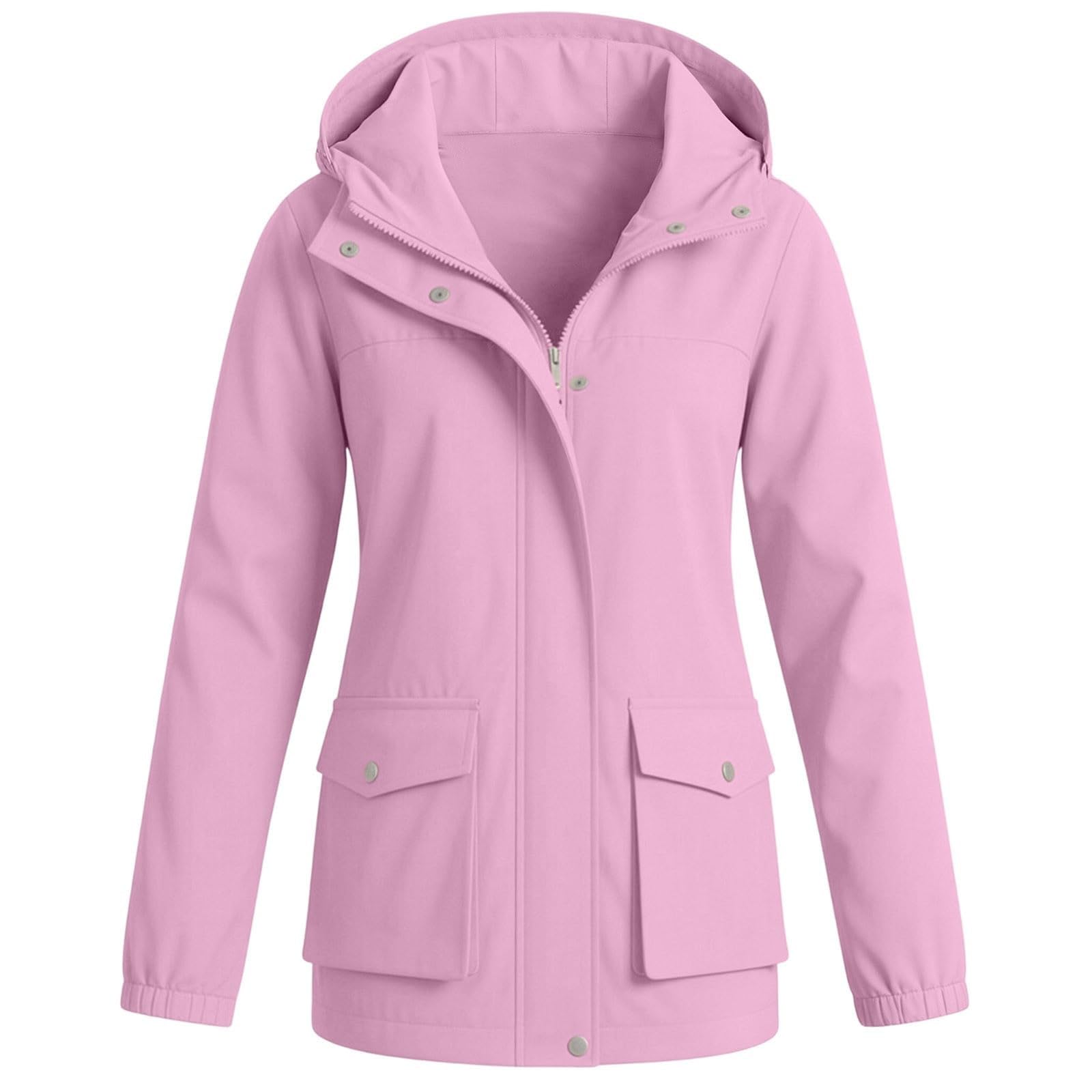 Chubasquero transpirable para mujer, chaqueta con capucha para mujer