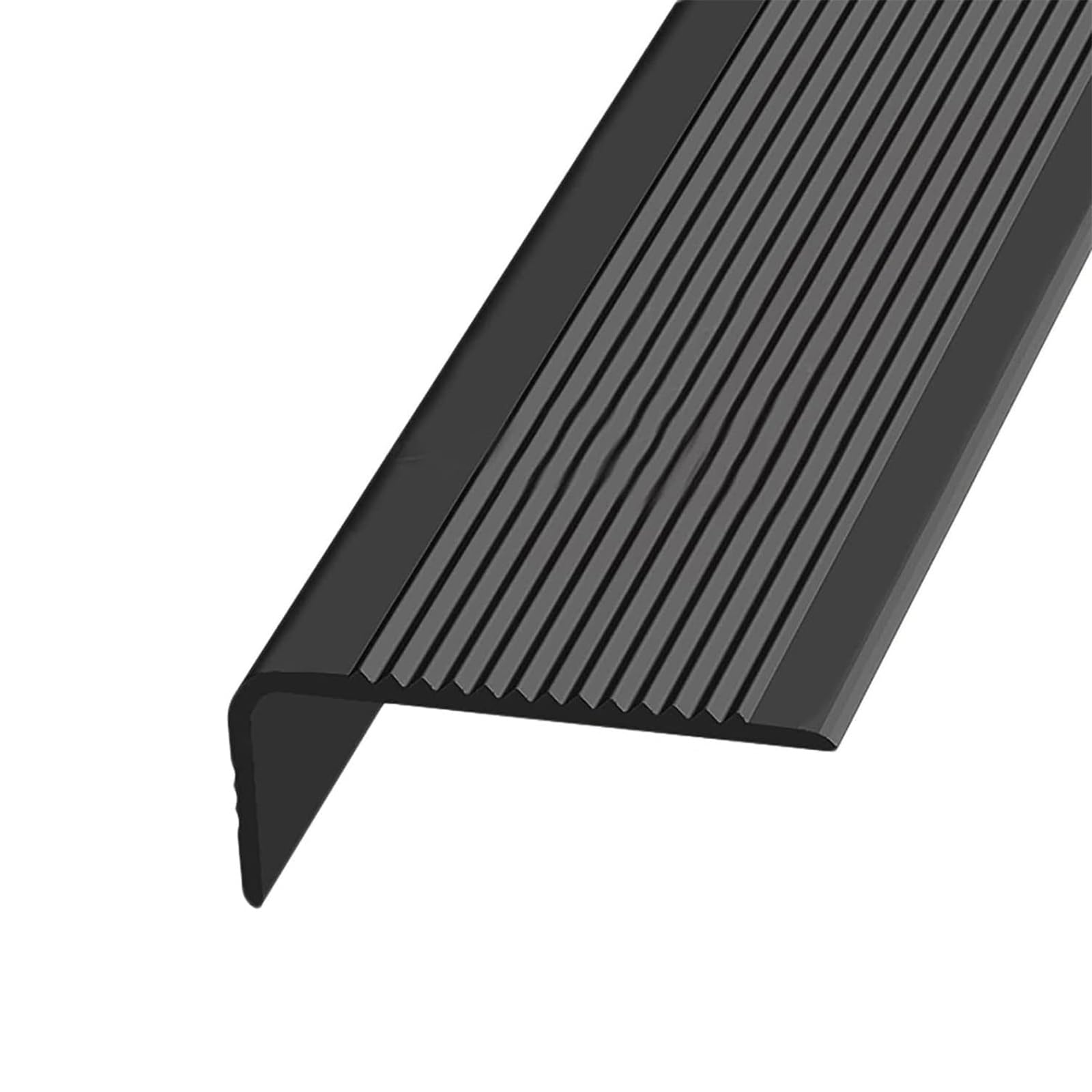Perfil De PVC Autoadhesivo De Borde for Escaleras En Forma De L, Tiras Antideslizantes for Peldaños, Esquina for Cantos - Cantonera Protector(Black,300cm)