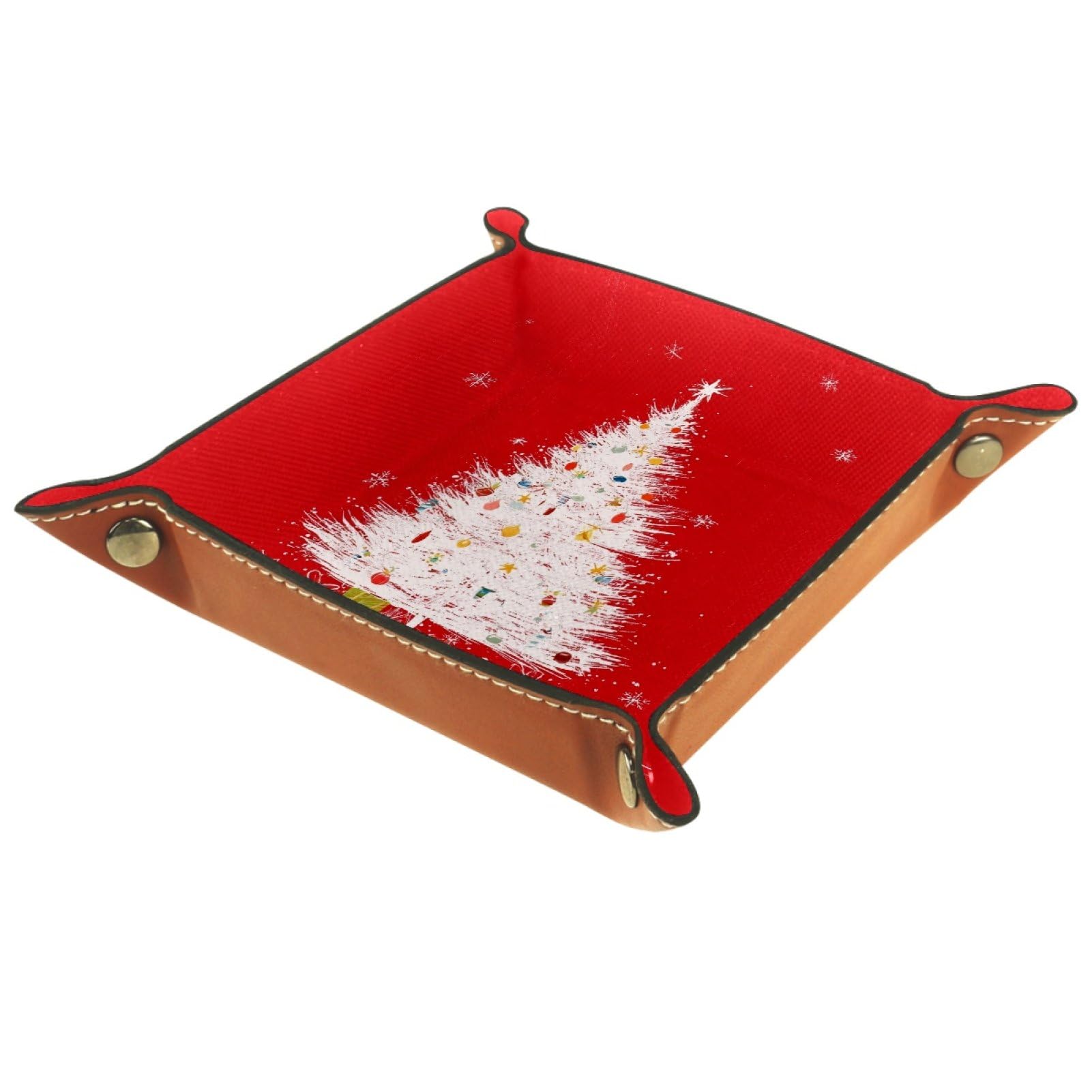 VAPOKF Trees Portable Folding Dice Rolling Tray, Microfiber Leather Dice Holder for Dice Games Like RPG, DND and Other Table Games
