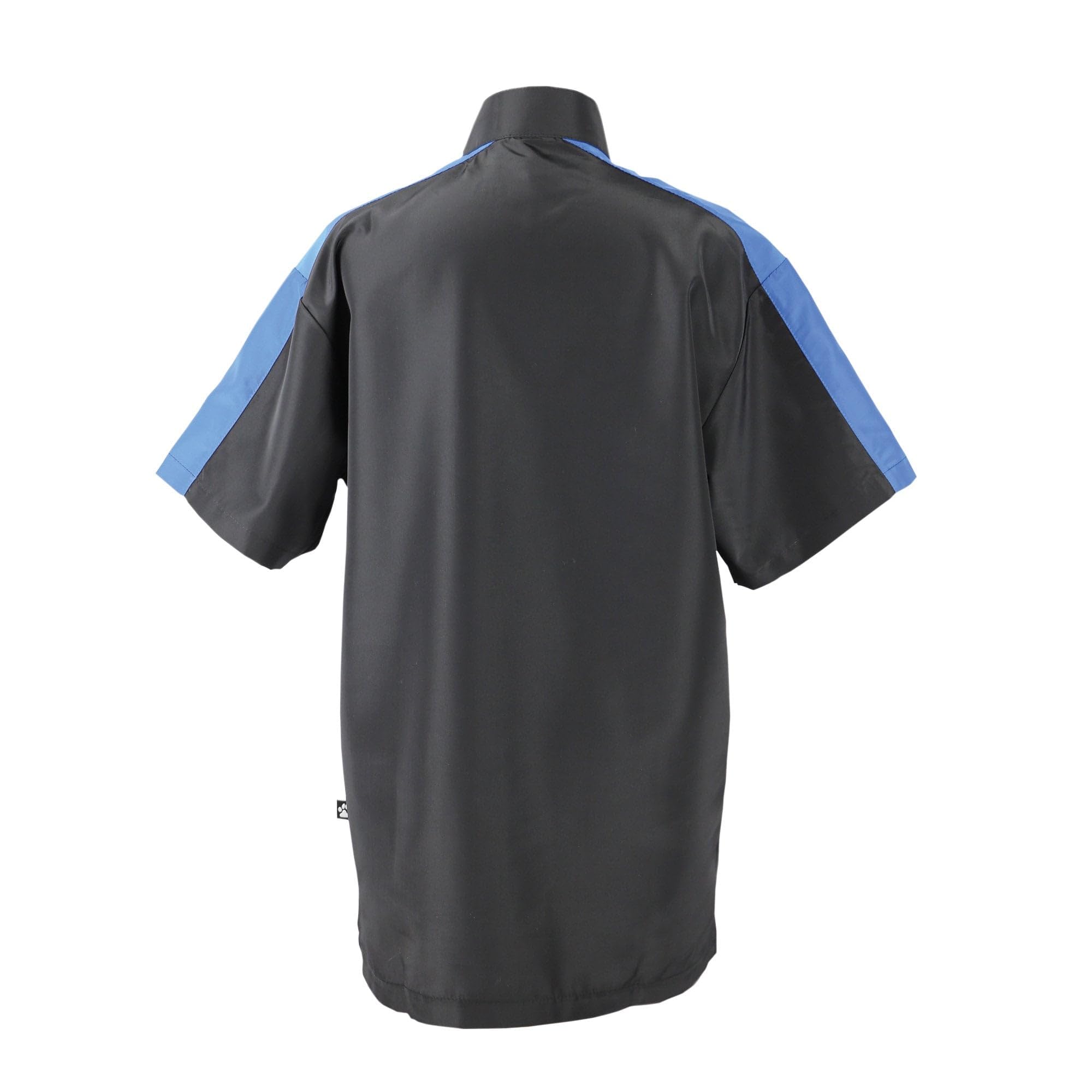 Groomers Lucio Mens Dog Grooming Top/Tunic - Quick Drying, Lightweight & Hair Resistant Pet Grooming Workwear - Black/Blue - Large