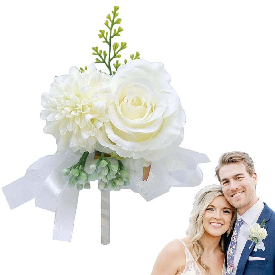 【結婚式】ブーケ&ブートニア　新郎新婦セット 楽天市場】ブーケ ブートニア セット キャスケードブーケ 新郎用