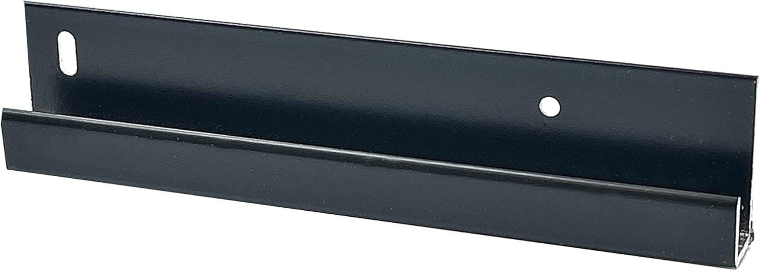 CRL Black Electro-Static Paint 1/4 Standard AluminumJ Channel - 12 ft Long
