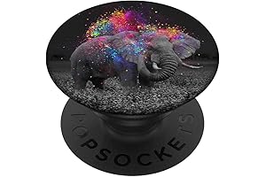 Elephant Colorful Wild animal Gift PopSockets PopGrip
