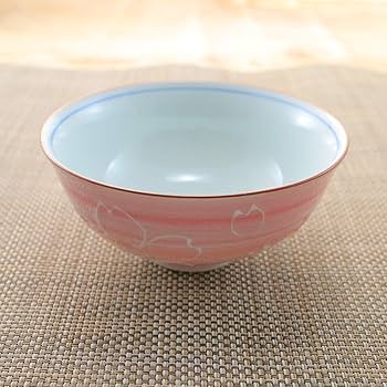 未使用　魚柄の茶碗 有田焼 魚柄 お茶碗 1個　おまけ付　桜花びら型　箸置き　⑨ hanaemishop_1236