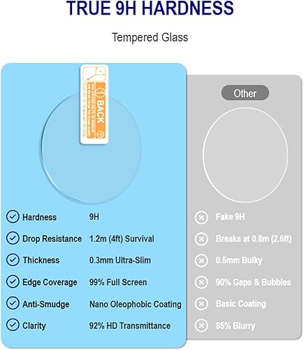 Miniatura 6 de Paquete de 4 protectores de pantalla para Garmin Forerunner 235 230 225 220 630 620 Smartwatch de vidrio templado antiarañazos sin burbujas