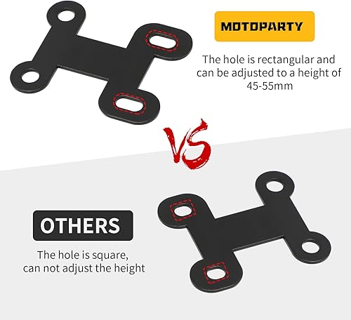 Miniatura 3 de Motoparty Kit de elevación de guardabarros delantero para Honda CT125 CT 125 Trail 125 Hunter Cub 2020 2021 2022 1.772-2.165 in, juego de elevación