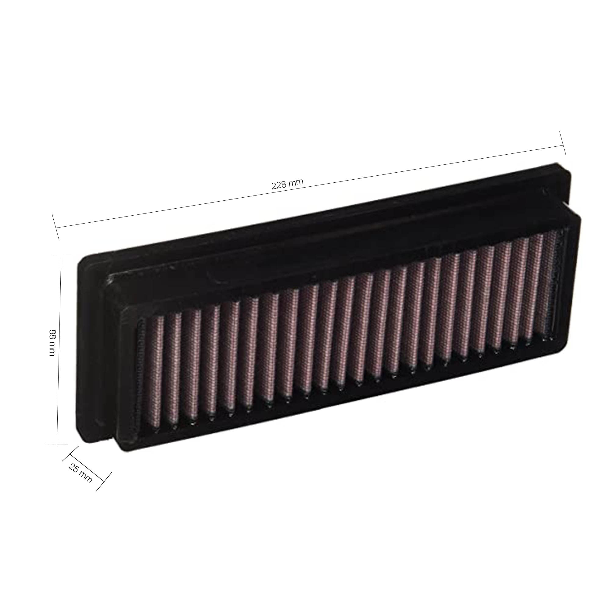 Simoni Racing SR16 Filtro Aria Sportivo, Filtro Aria a Pannello, Filtro Aria Lavabile e Riutilizzabile