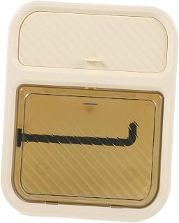 Wall Mounted Tissue Box Holder, White ABS Space Saving Bathroom Organizer