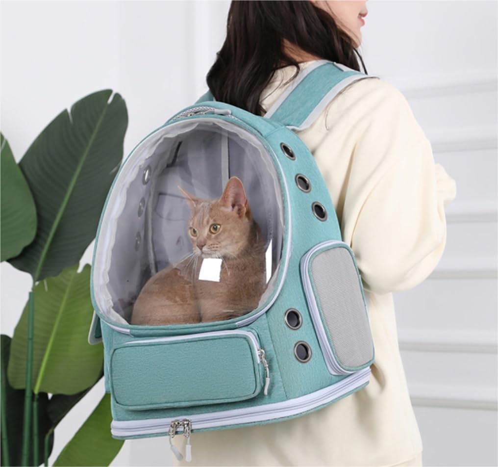 Rucksack Haustier-Rucksack-Tragetasche Für Kleine Hunde, Haustier-Tragetasche, Katzen-Luftpolster-Tragetasche, Welpen-Tragetasche, Katzen-Raumkapsel Haustier(D)