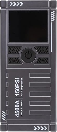 Miniatura 9 de Arrancador de batería de automóvil con compresor de aire - 4500A 150PSI Arrancador portátil de batería de automóvil (todo gas/10L diésel) con