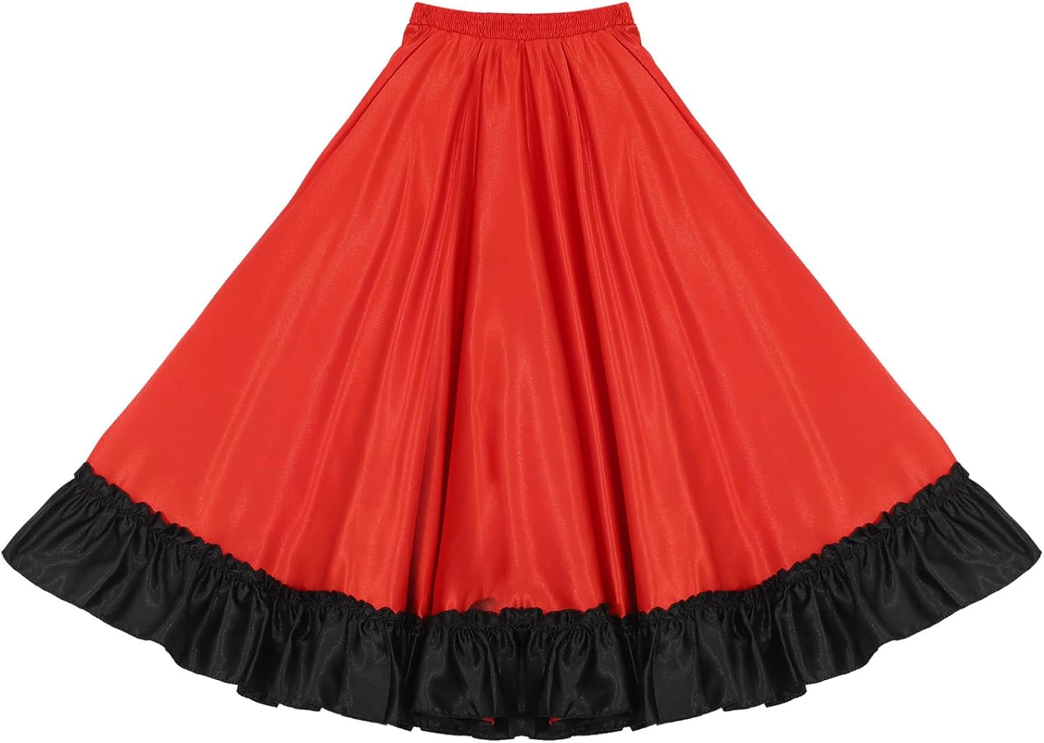 Big Girls Swing Long Skirts Spanish Flamenco Belly Dance Full Circles Maxi Dress