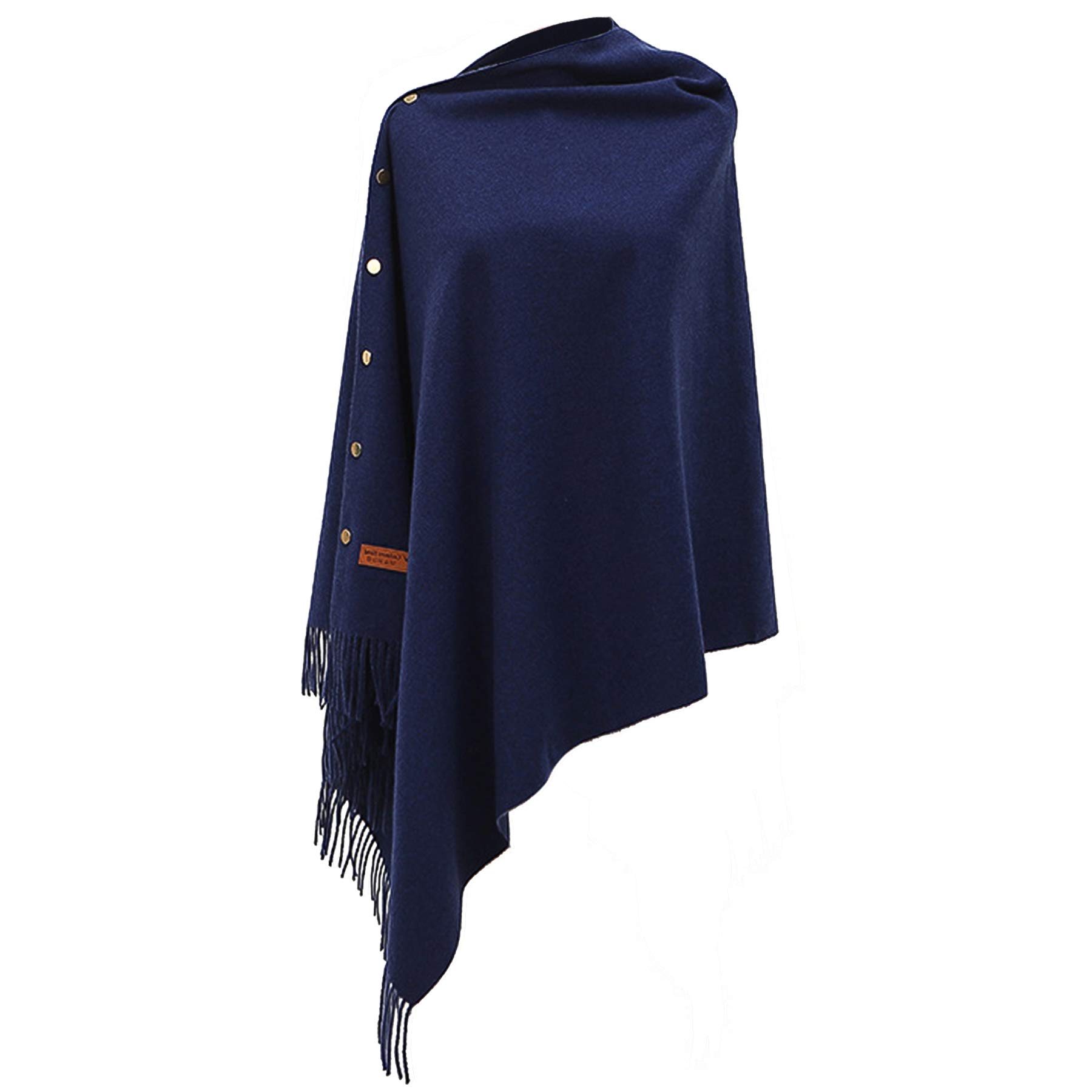 BOER Scarfs for Women - Winter Long Soft Warm Ladies Scarf Button Knitted Shawl Wool Style Spinning Tassel Shawl Stole Scarves for Women Uk