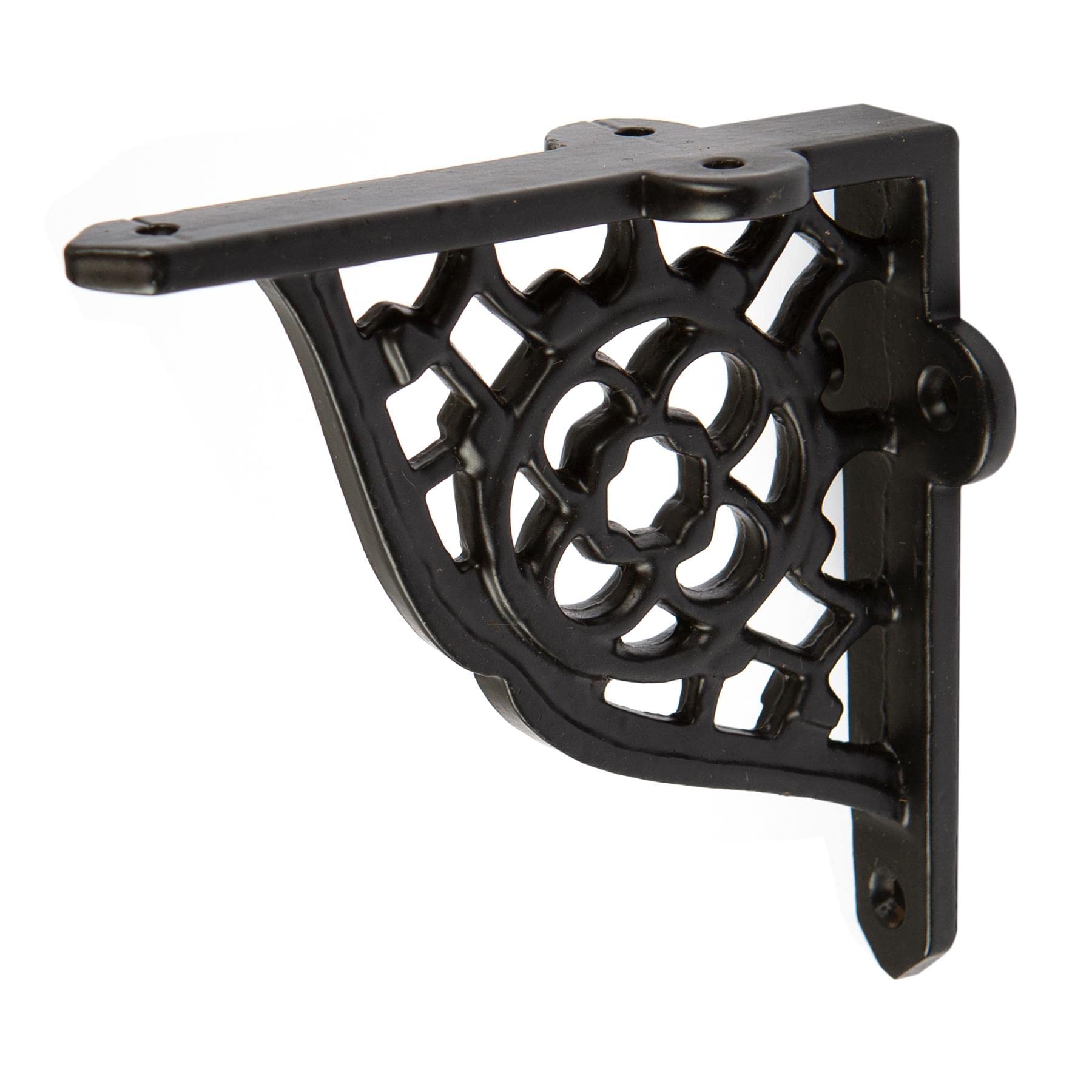 Hammer and Tongs Hammer & Tongs Honeycomb Iron Shelf BracketD100mmBlack from B&Q