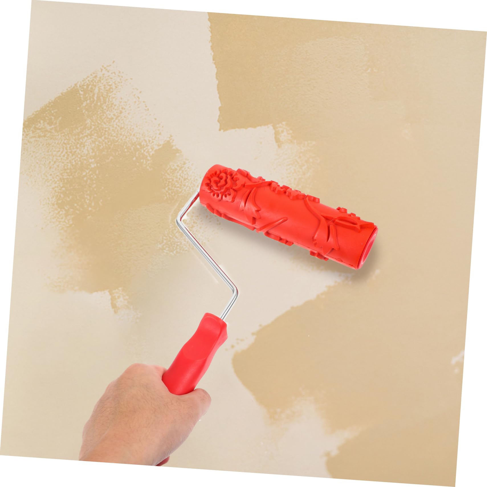 HOMSFOU 5stücke Texturierter Farbroller Mit Ergonomischem Griff Musterwalze Für Kreative Wanddekoration Wiederverwendbar Und Langlebig Für -projekte Und Kunstwerke