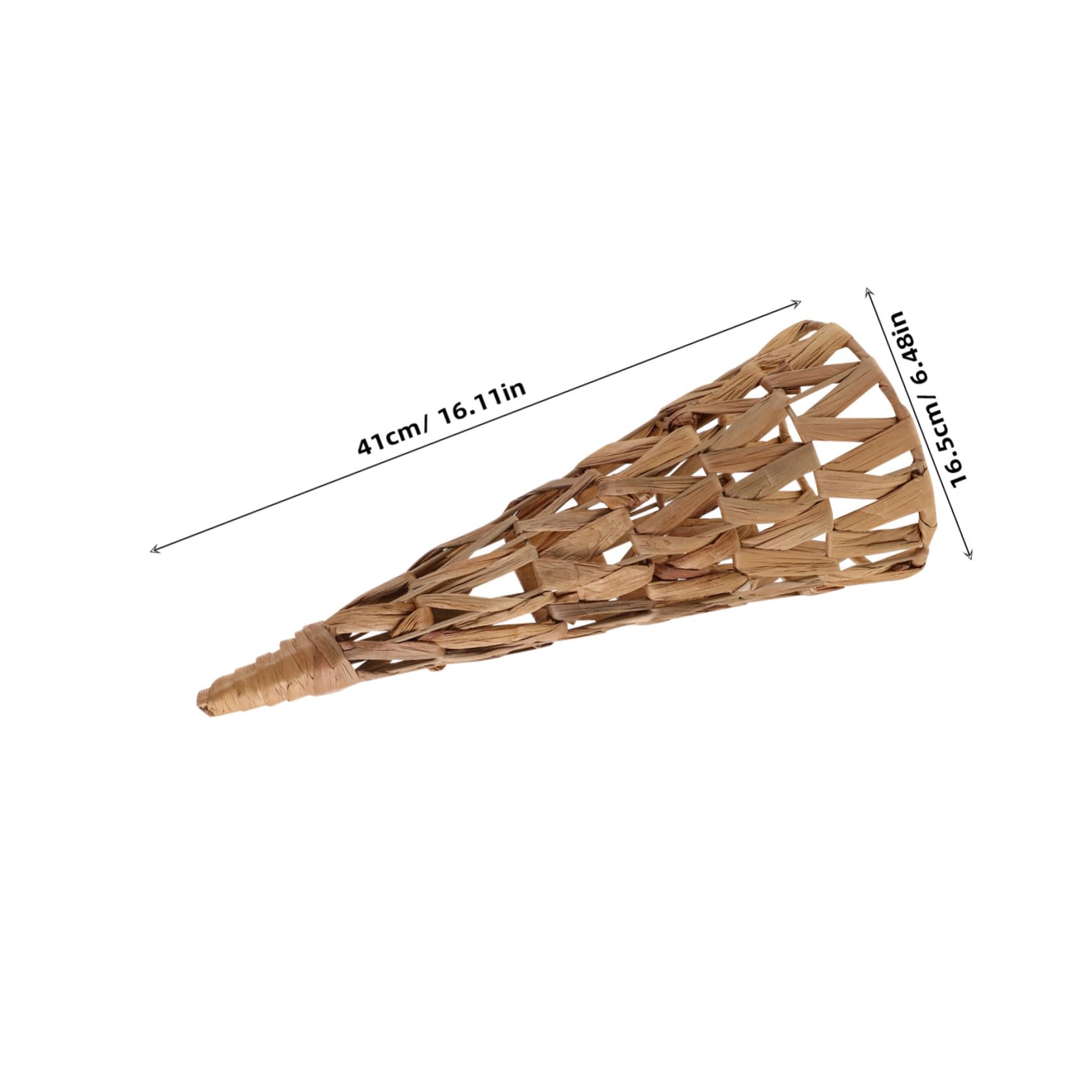 ABOOFAN Decoración de Árbol de Navidad de Cono Ratán Natural Centro de Mesa Ligero y Reutilizable Base Elegante para Árbol Festivo para Hogar Estilo Rústico y Ambiente Navideño