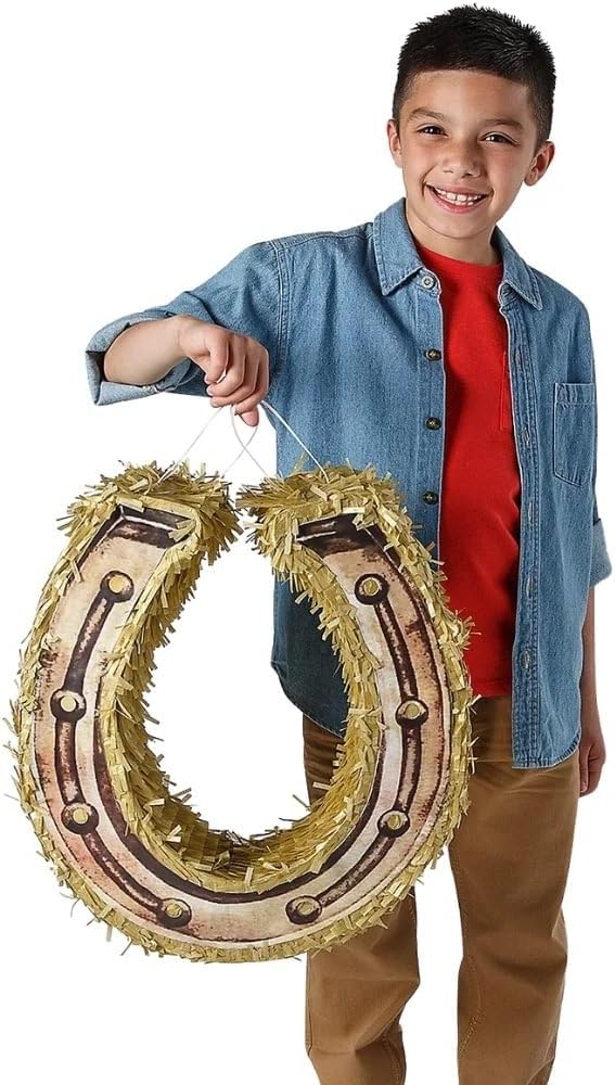Horseshoe Pinata - Birthday Party Supplies and Derby Decor - 1 Piece