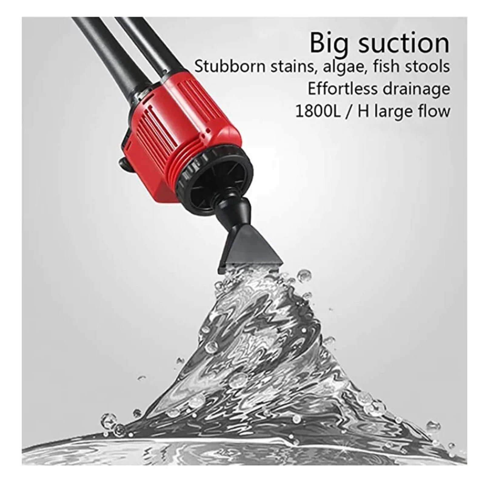 Limpiador de Grava for Acuario, Limpieza de Filtro de Grava eléctrico, Cambiador de Agua al vacío automático, Filtro de Limpieza de Arena for pecera, for Peces