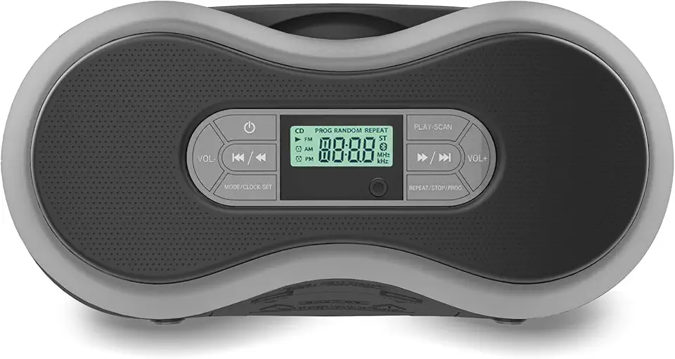 Core Innovations Boombox de CD Bluetooth portátil com rádio FM digital