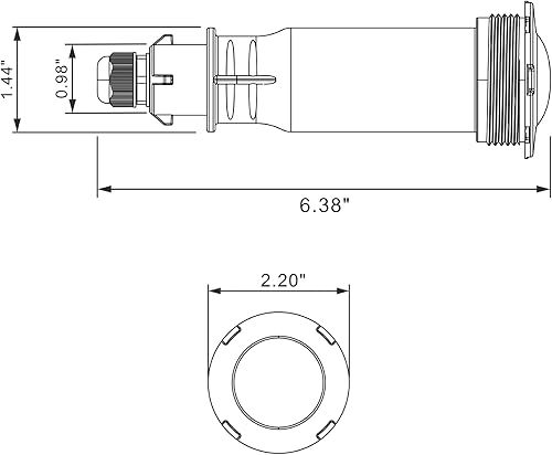 Miniatura 6 de Luces de piscina para piscina enterrada, reemplazo directo para Pentair GloBrite, luz LED de 1.5 pulgadas para piscina y spa, IP68 impermeable,