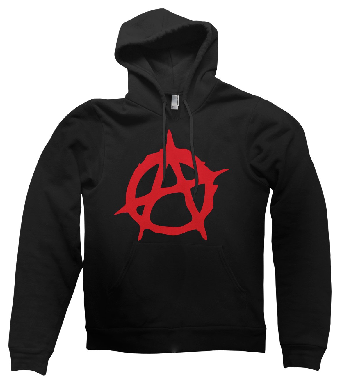 Clique Clothing Black Anarchy Symbol Hoodie (, L)