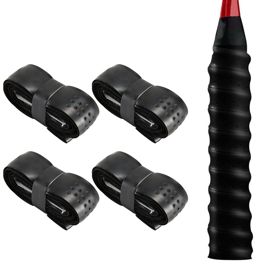 Overgrip Per Racchette Tennis E Badminton - 12 Pezzi Antiscivolo E Assorbenti, Per Presa Migliore - Foto 2