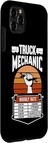Miniatura 3 de Funda para mecánico de camiones para iPhone 11 Pro Max con tarifa por hora