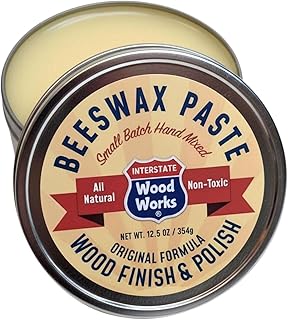 Beeswax Paste Wood Finish & Polish New Large Size - Net Wgt 12.5 oz - 16 fl oz Cutting Board Sealer - Made in America