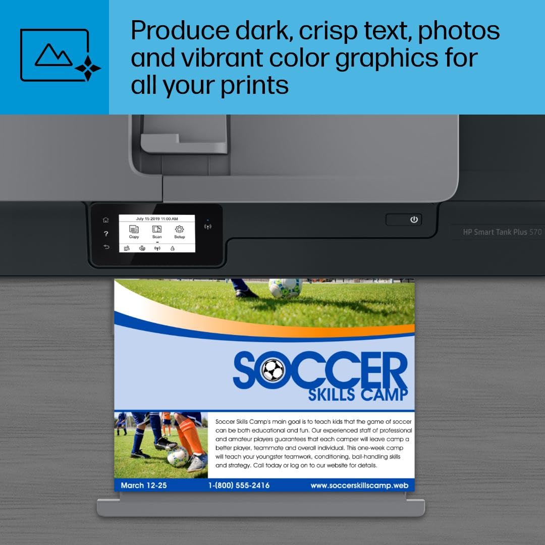 HP Smart Tank Plus 570 Printer - 2 Years Ink Included -9