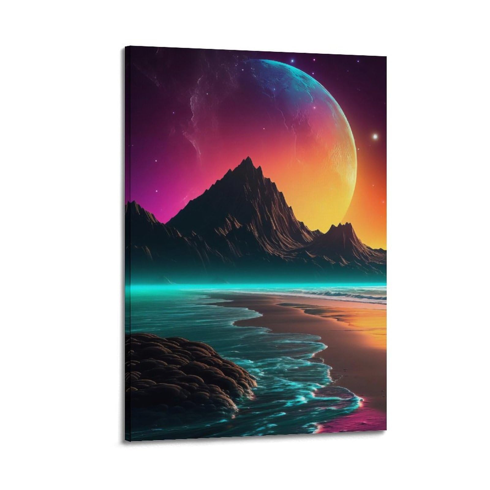 CXHJCA Lighthouse Poster Tidal Harmony's Light Poster Decorative Painting Canvas Wall Posters And Art Picture Print Modern Family Bedroom Decor Posters 24x36inch(60x90cm)