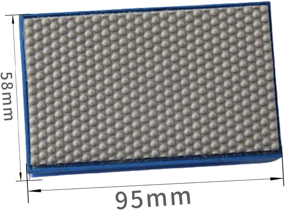Boxonly Diamond Sanding Blocks 1500 Grits Diamond Hand Polishing Pad Electroplated Polishing Hand Pads Hand-Held Sanding Block for Stone,Ceramic,Glass - Image 4