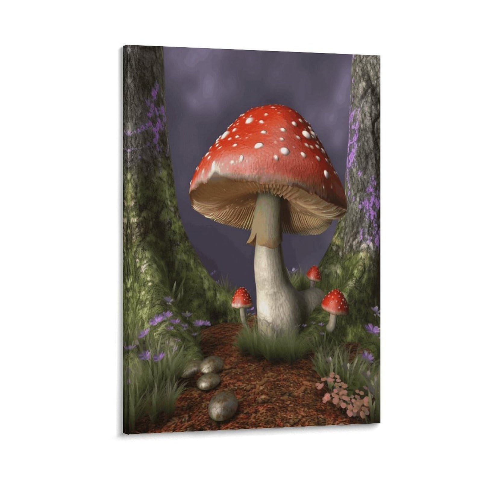 VstaDank Mushroom Canvas Wall Art on Canvas Prints Artwork Exquisite Decor Artwork Hang Wall Picture Hangable Decor Painting Picture Printed Poster Art for Home Decor 20x30inch(50x75cm)
