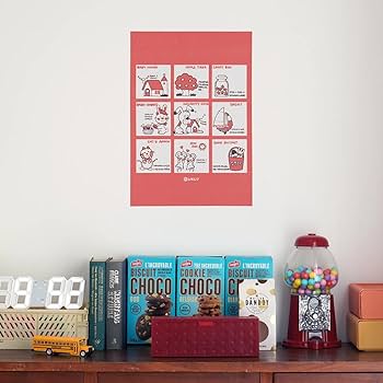 Amazon.co.jp: 壁紙屋本舗 はがせる アートポスター レトロ