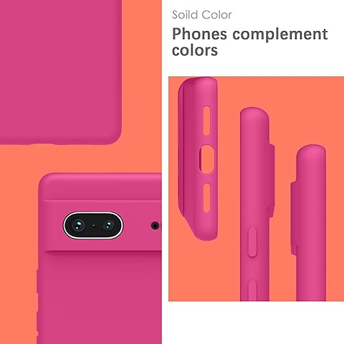 Miniatura 10 de YATWIN Funda de silicona para Google Pixel 7 5G, suave al tacto, a prueba de golpes, a prueba de polvo, antideslizante, cubierta de teléfono de