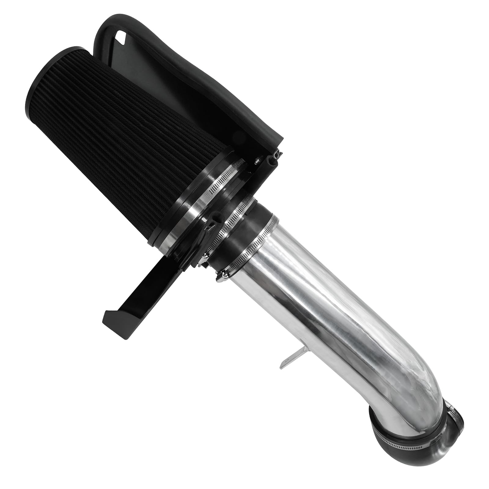 1999-2006 Chevy Truck Intake MooSun 4 Cold Air Intake Kit For 99-06 GM Trucks/SUVs (4.8L/5.3L/6.0L V8) – Black Powder Coated Performance Intake For Silverado