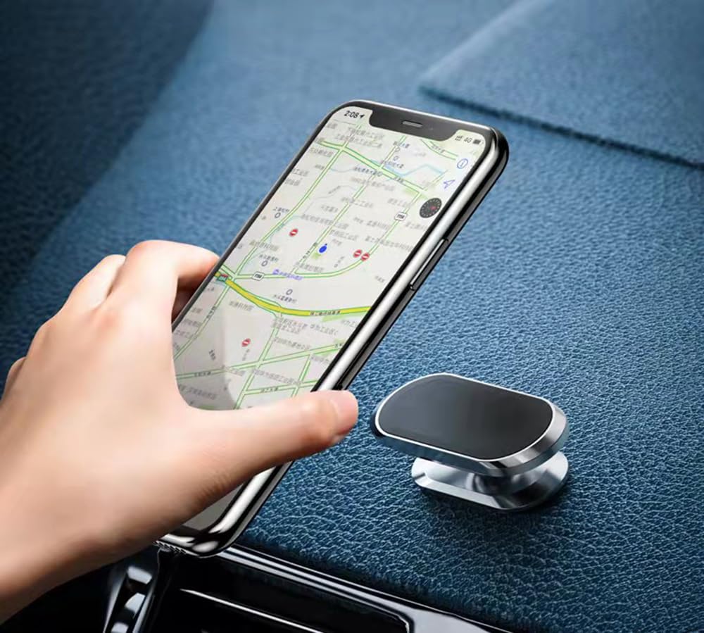 LDJYEONS Soporte De Teléfono Móvil del Coche, Soporte Magnético del Teléfono del Coche, Capaz De Rotación De 360°, Adecuado para Smartphone General