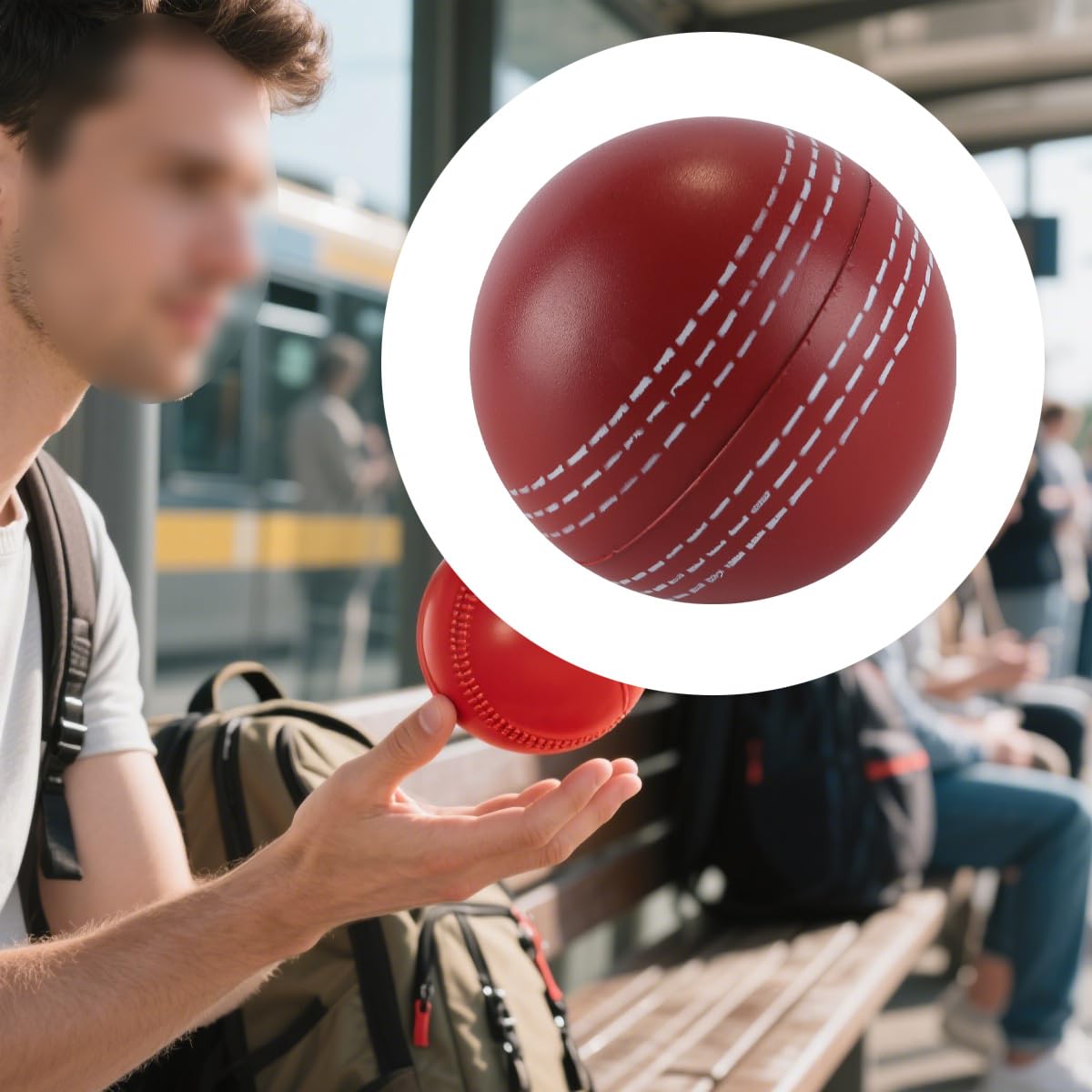 Balle Anti-Stress en PU pour entraînement de Cricket, Non compétitive, pour Tous Les Niveaux de compétence, entraînement en intérieur et en extérieur