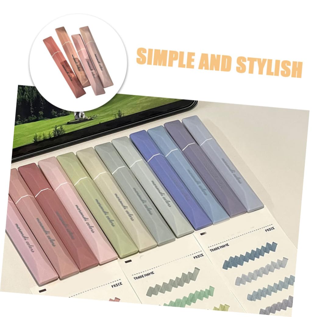 Rotulador Resaltador Colorido para Estudiantes, 3 Set de Plástico | Escritura Suave, sin Fugas de Tinta, Estilo Simple y Elegante, para Profesores y Personal de Servicio