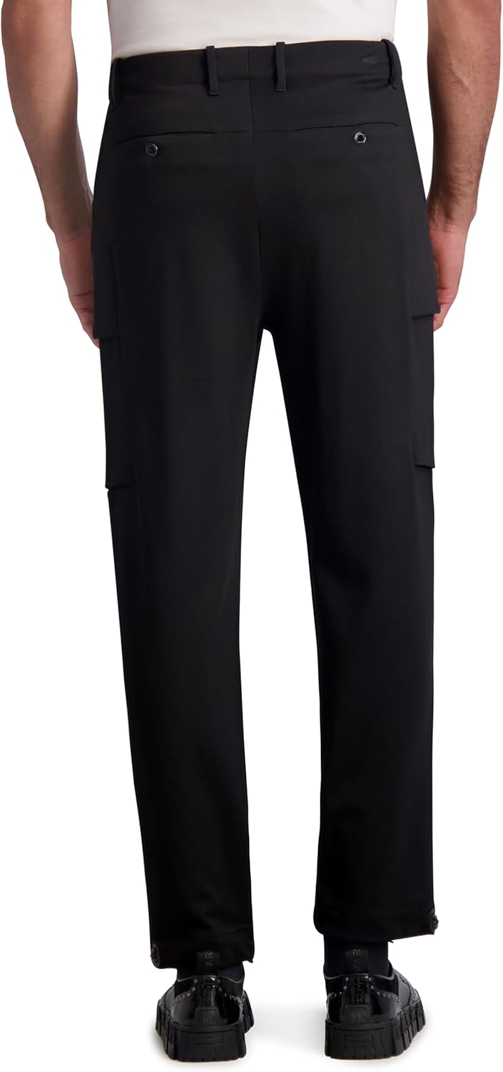 Karl Lagerfeld Mens Stretchy Soft Dressy Cargo Pant - Image 3