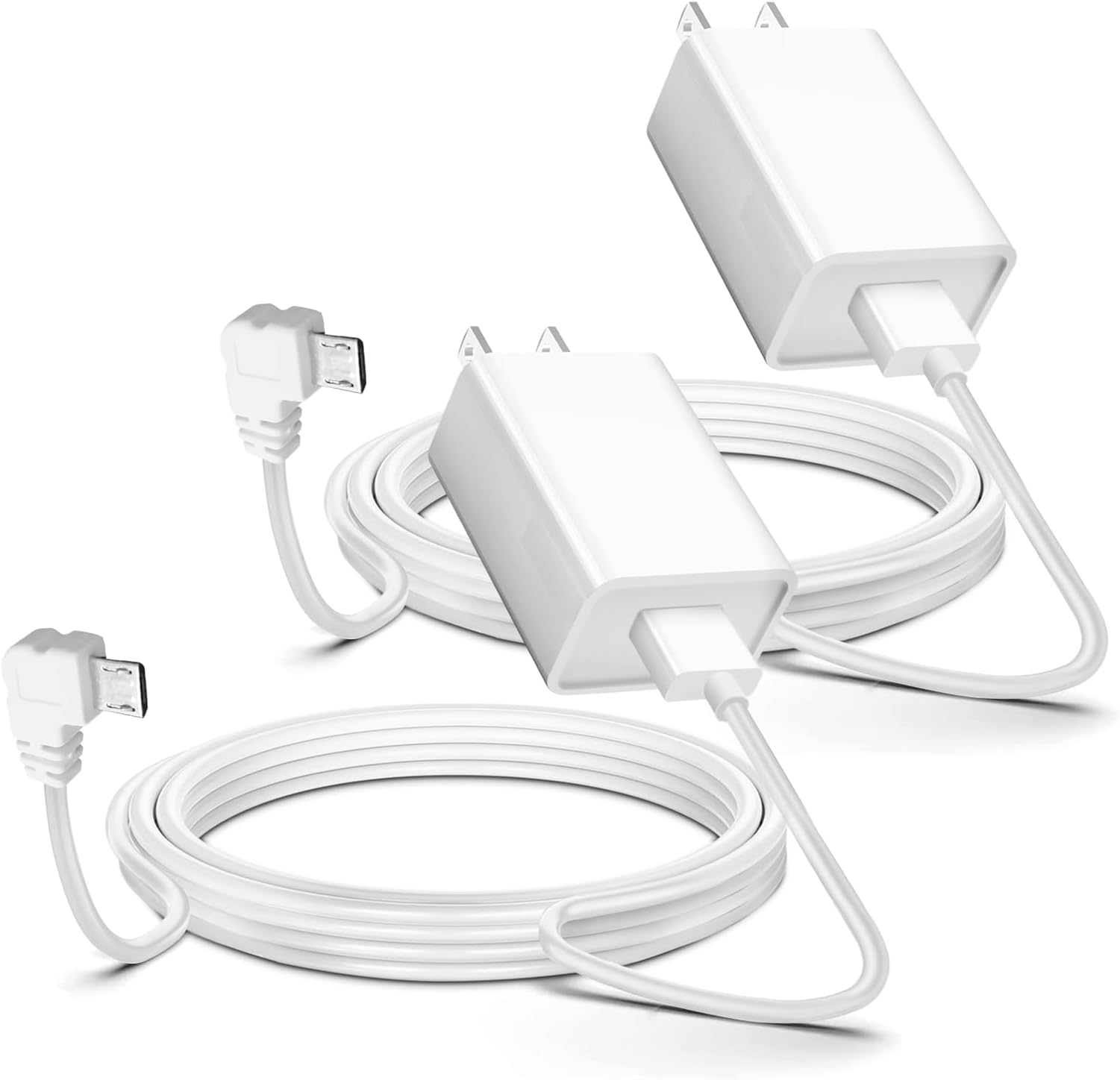 2 Pack 13FT Power Adapter - Arlo Compatible Charger for Pro, Pro 2, Q, Essential Spotlight, GO Indoor (not Go 2), Wyze Cam Pan, Blink Mini