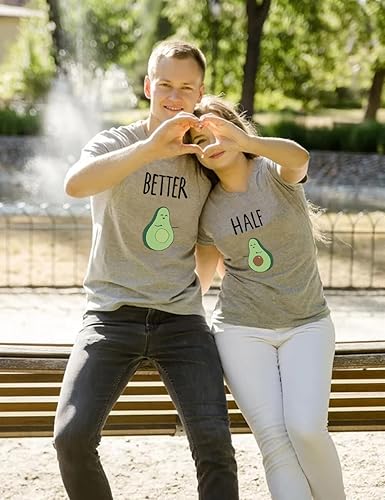 Miniatura 3 de Camiseta de pareja para él y ella, camiseta divertida para pareja Better&Half Summer 1 pieza